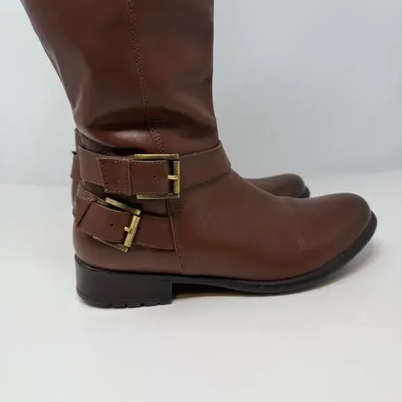 Clarks Collection Boots Women's 10M Brown Plaza Steer Riding Boot Leather - Picture 9 of 16